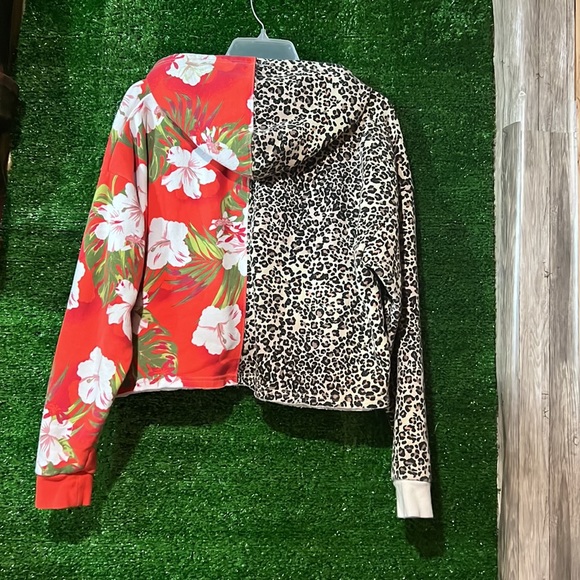 Urban Outfitters oversized Tegan half tie up hoodie - XS - Picture 3 of 5